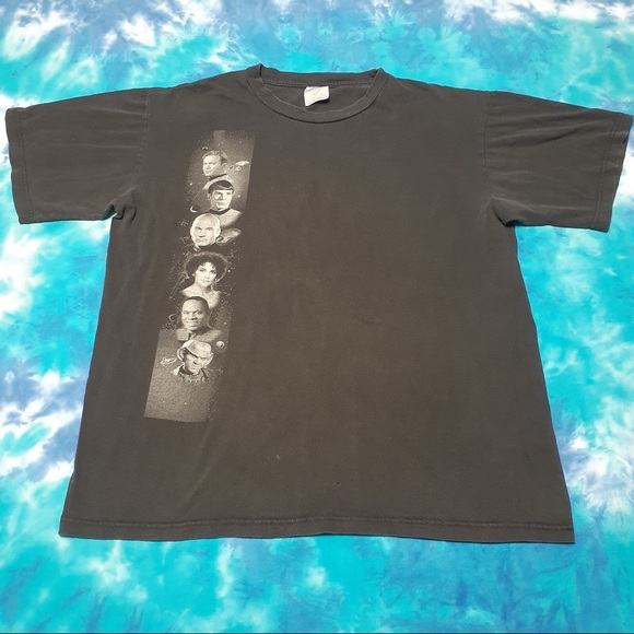 1994 Star Trek Voyager T-Shirt Large Vintage - Picture 1 of 7